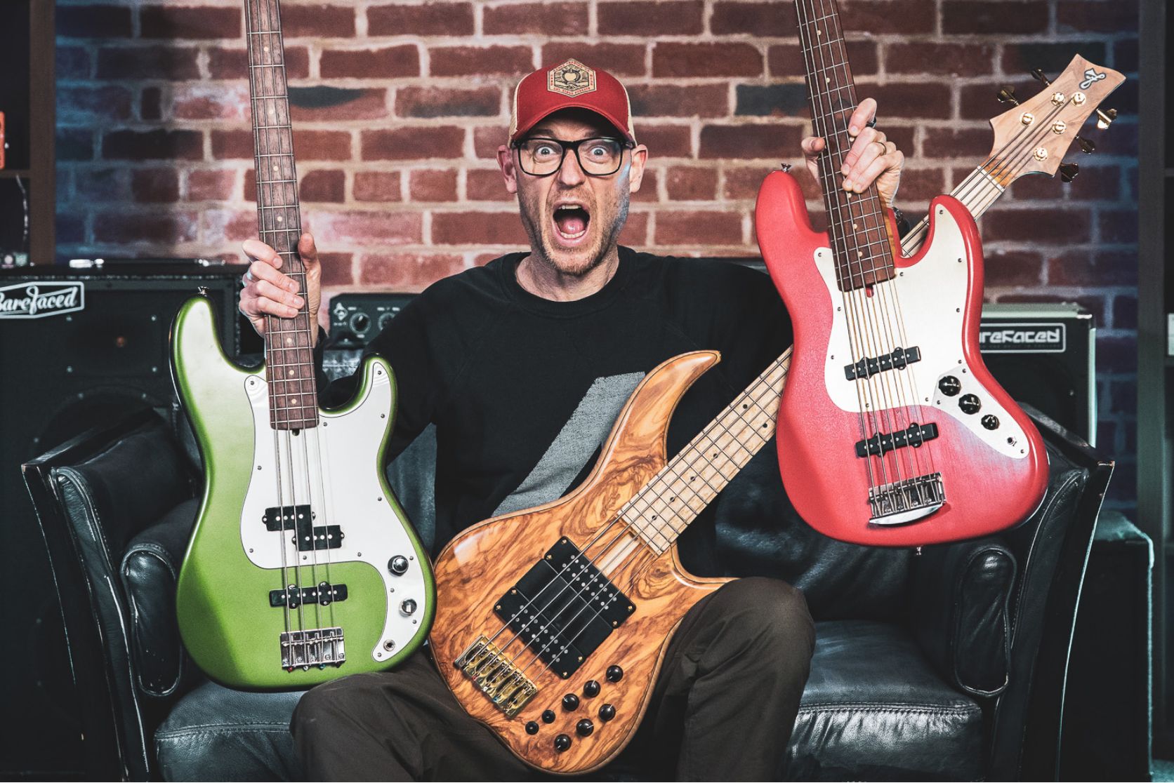Scott with all basses
